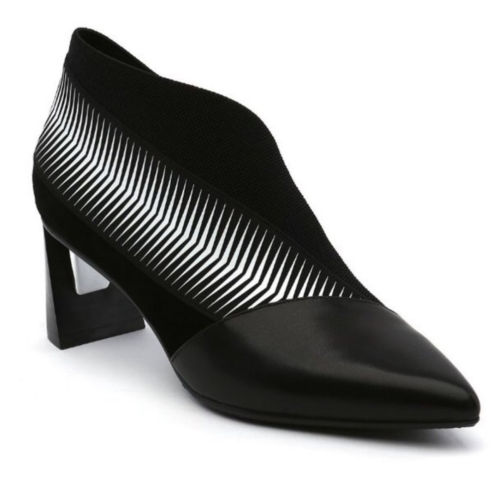 New United Nude Zink Pop Mid Ankle Boot Black